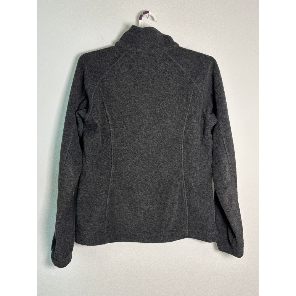Columbia Womens Benton Springs Full Zip Fleece Jacket Charcoal Gray Size Medium - Picture 2 of 5
